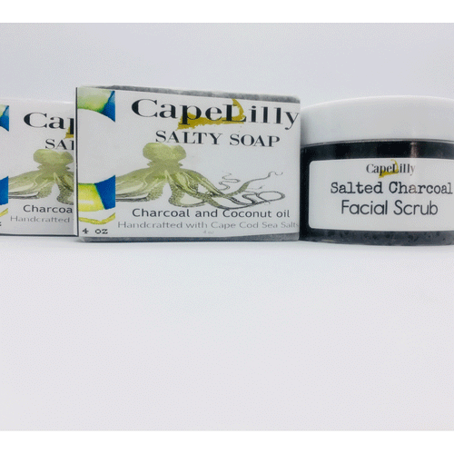 Charcoal and sea salt Clear skin gift set
