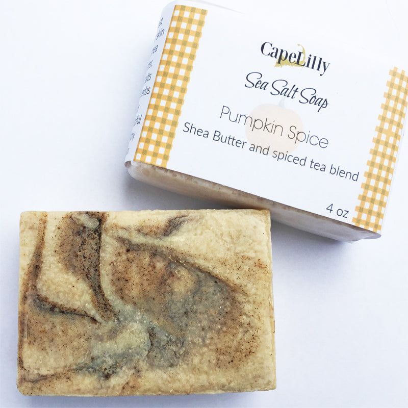 Pumpkin Spice Sea salt soap with Cinnamon