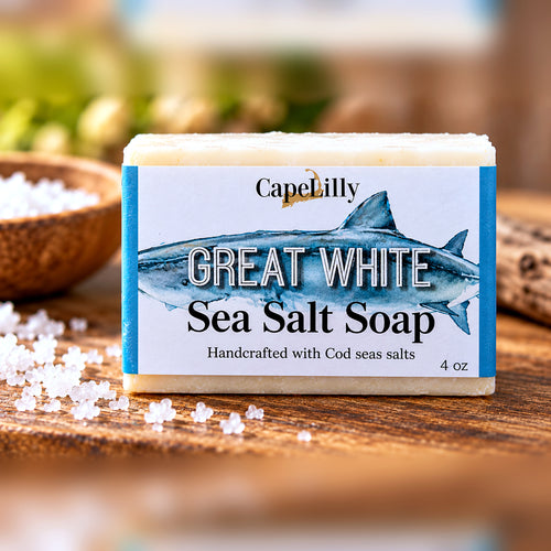 Cape Lilly Great White sea salt soap bar, 4 oz