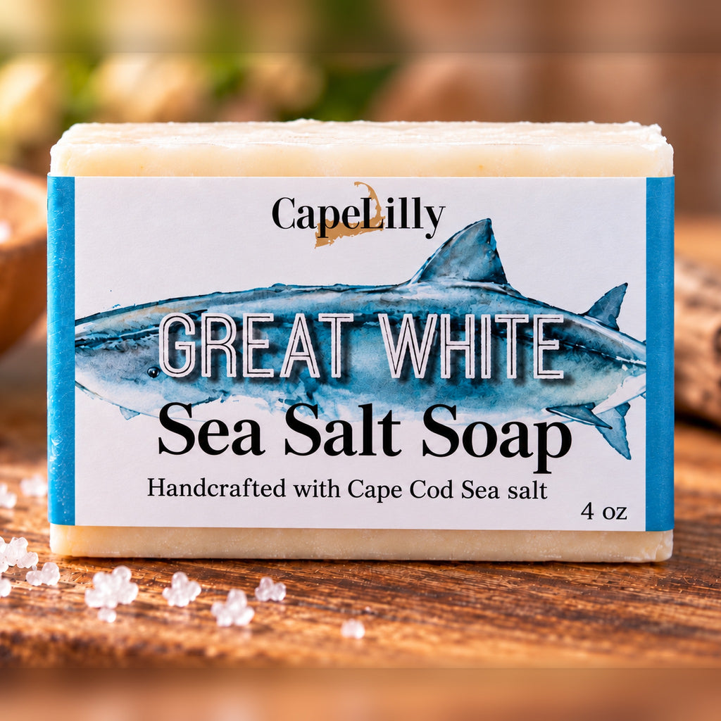 Cape Lilly Great White sea salt soap bar, 4 oz