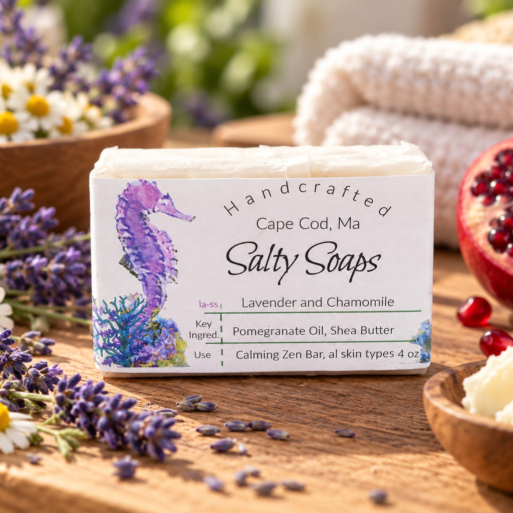 CapeLilly lavender and chamomile sea salt soap