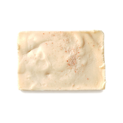Cape Lilly Pink Himalayan sea salt soap bar, unwrapped
