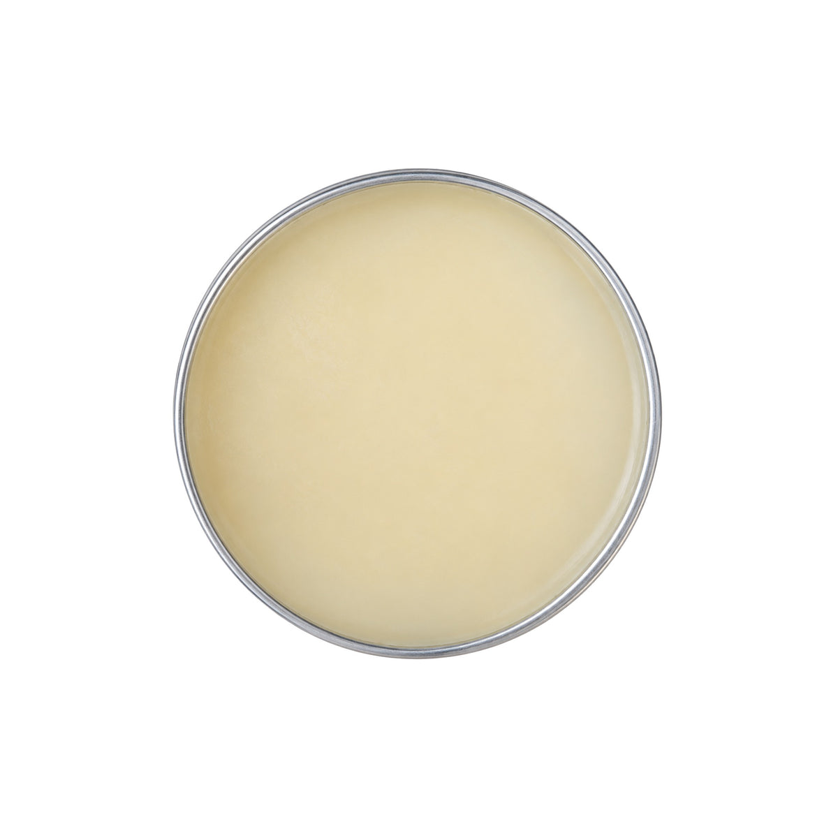 CapeLilly Herbal Calendula Salve, open 4 oz tin on white background