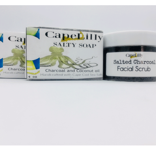 Charcoal and sea salt Clear skin gift set