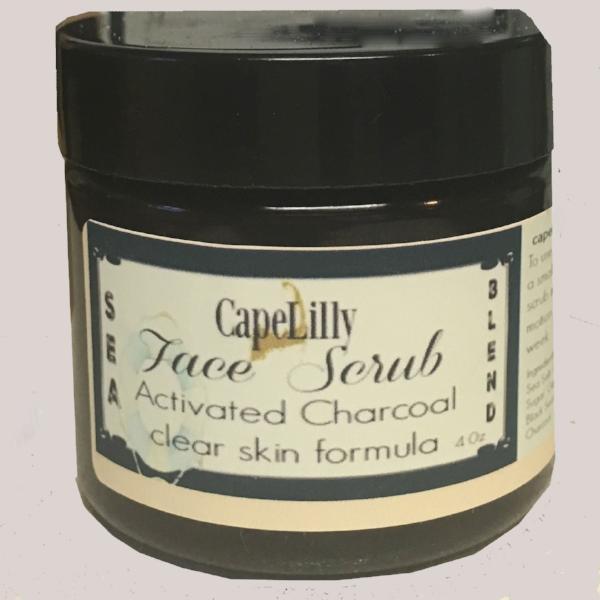 Instant change face scrub with charcoal and hibiscus