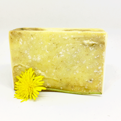 olive oil and dandelion soap