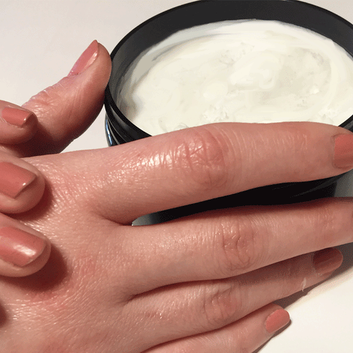 Whipped Shea butter  infused with Thyme, Neem oil and sea salt.