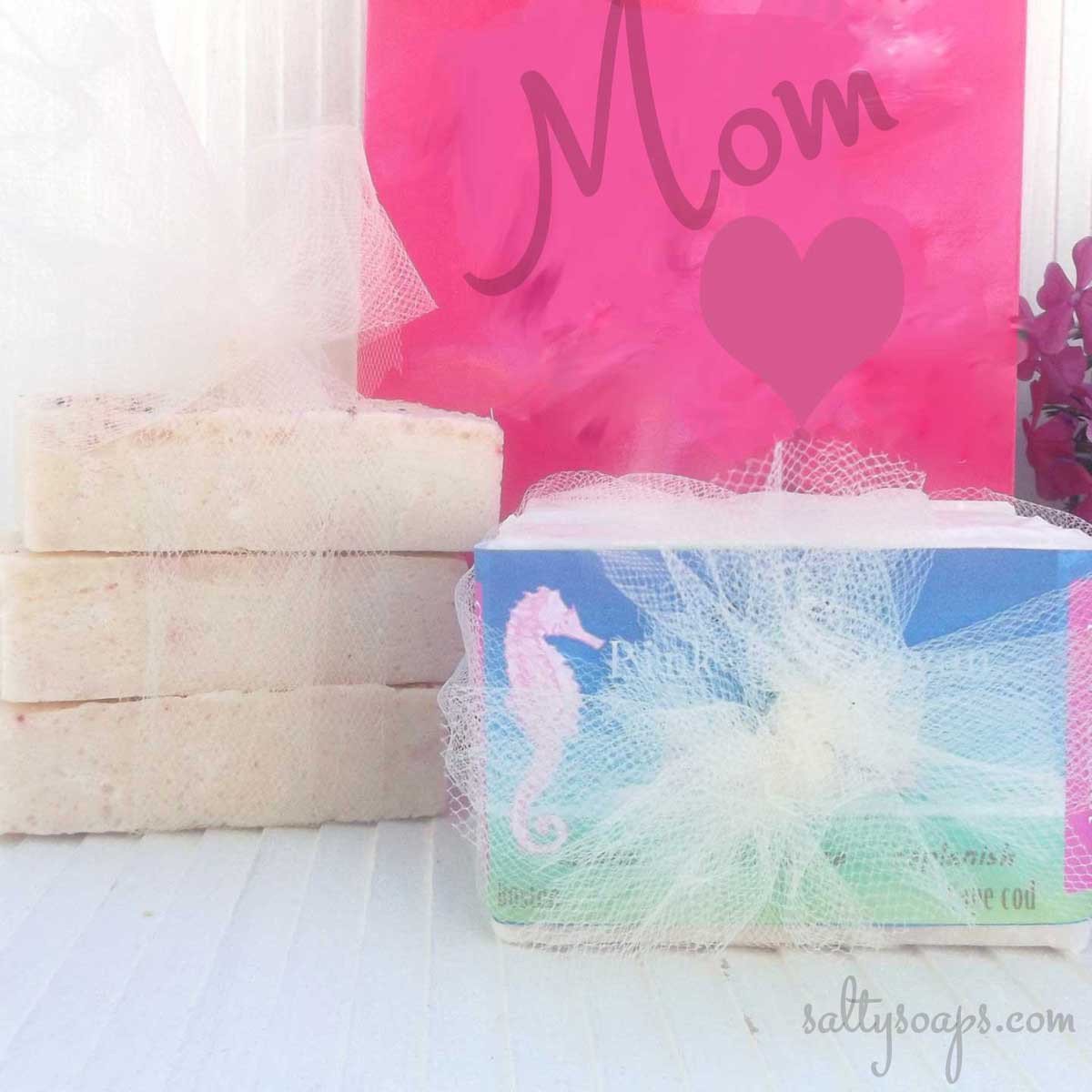 Pink Himalayan Crystal soap Gift set, set of 6 bars, gift set