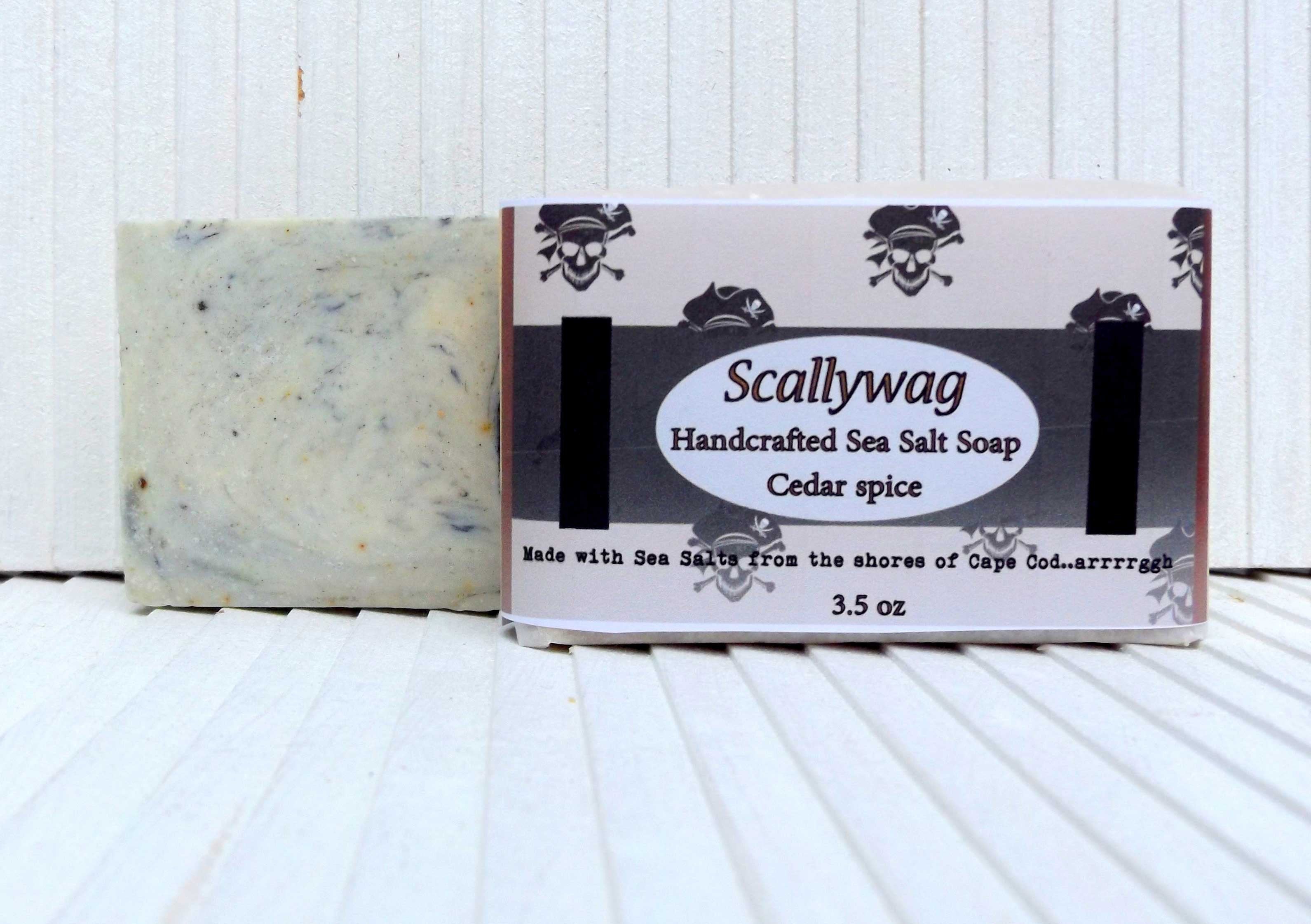 Scallywag Charcoal, Clay and Sea salt soap